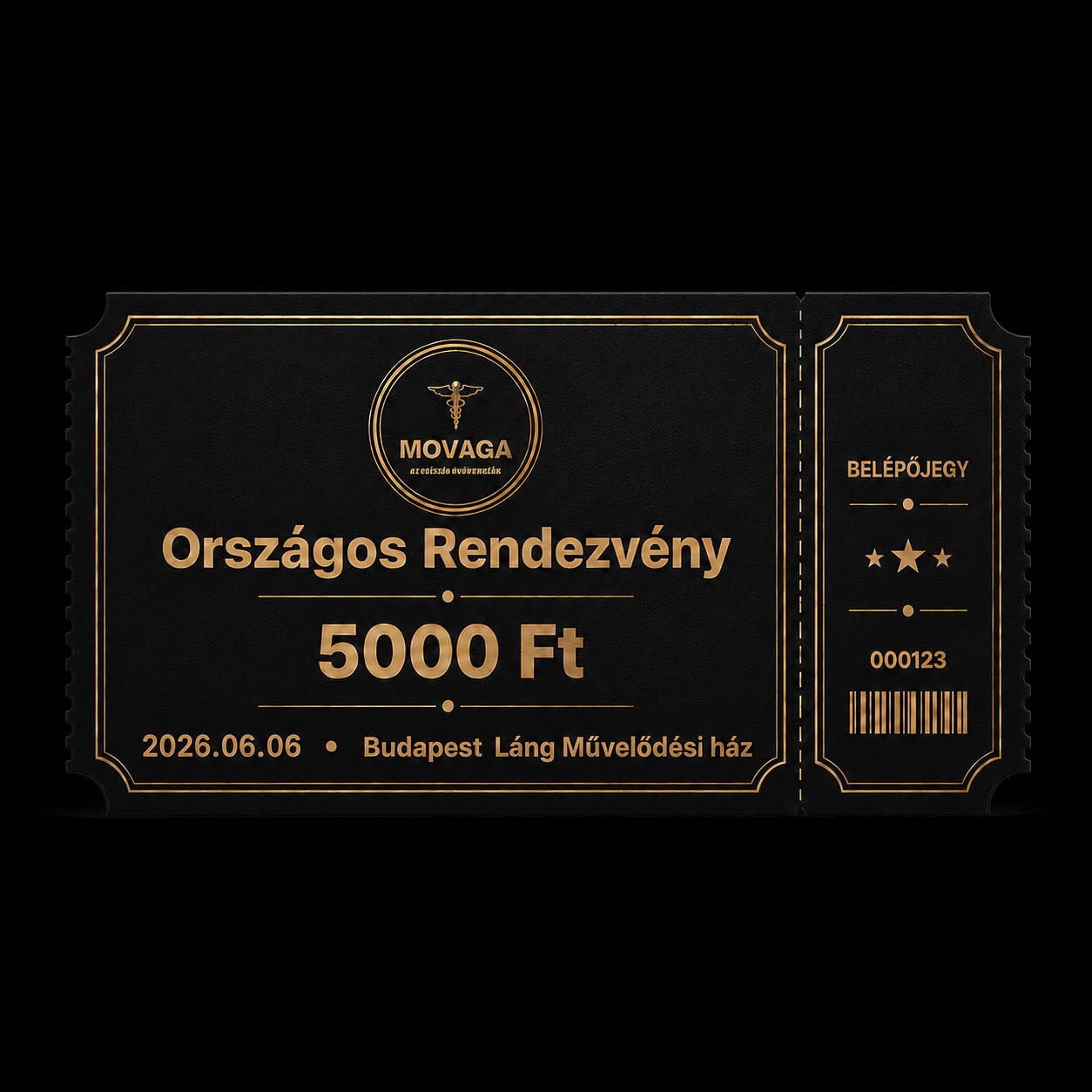 Országos rendezvény jegy